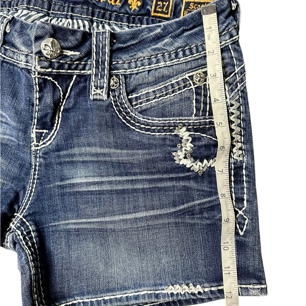 Rock Revival Scarlett Easy Shorts Size 27 Embroidered Denim - Picture 7 of 8